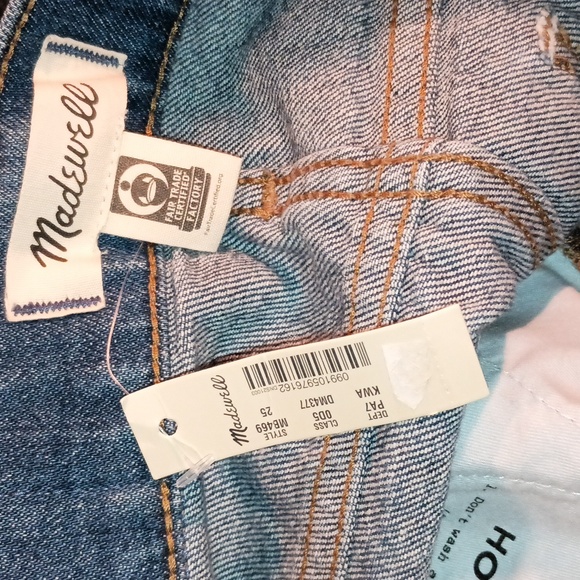 Madewell Stovepipe Jean Size 25 with magic pockets. Blue Denim - Picture 2 of 12